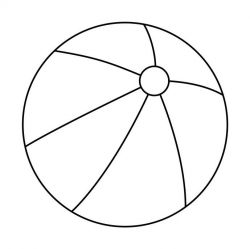 Beach black and white beach ball clipart black and white ...