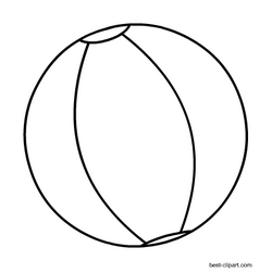 Black and white beach ball clip art | Clip art, Black, white ...