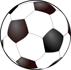 22490 soccer ball clip art outline white | Public domain vectors