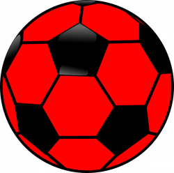 Red Soccer Ball Clip Art Free Clipart Images - Clip Art Library