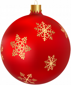 Xmas Ball Red PNG Clip Art Image | Gallery Yopriceville ...