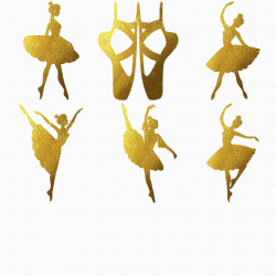 Ballerina clipart gold glitter, Ballerina gold glitter ...