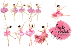 Ballerina clipart watercolor, Ballerina watercolor ...