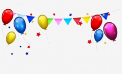 Balloon Bunting Stars Border PNG, Clipart, Balloon, Balloon Clipart ...