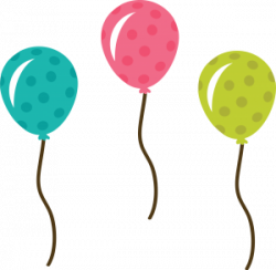 Polka Dot Balloons SVG file balloon svg file cute balloons clipart ...