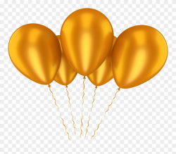 Transparent Background Gold Balloons Clipart (#61804) - PinClipart