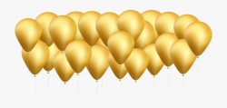 Gold Clip Art Image - Gold Balloons Transparent Background #896037 ...
