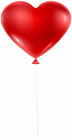 Red Balloon Heart Transparent Clip Art | Gallery Yopriceville ...