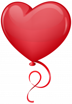 Red Heart Balloon Clip Art PNG Image | Gallery Yopriceville - High ...