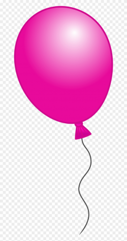 Free Clip Art - Pink Balloon With Transparent Background - Png ...