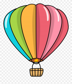 Cartoon Picture Of Balloon - Hot Air Balloon Cupcake Topper ...