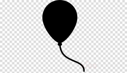Black, Silhouette, Balloon, transparent png image & clipart free ...