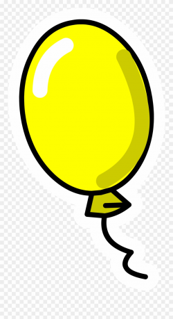Image Balloon Club Penguin - Yellow Balloon Clipart (#1537302 ...