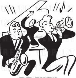 Band clipart black and white, Band black and white ...