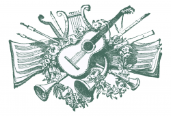 Vintage Clip Art - Antique Musical Printers Ornaments - The ...