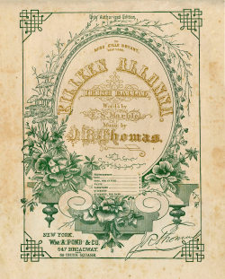 Vintage Ephemera Clip Art - Amazing Sheet Music Frame - The ...