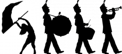 Marching band silhouettes pt 1 | Silhouette clip art, Art ...