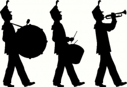 Marching Band Silhouette Clip Art | Silhouette clip art ...
