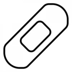 Bandaid Clipart Black And White | Free download best Bandaid ...