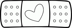 Band Aid Coloring Page - Coloring Home