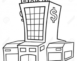 Bank clipart black and white, Bank black and white ...