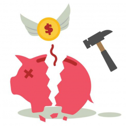 broken piggy bank - Download Free Vectors, Clipart Graphics ...