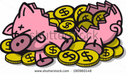 Broken Piggy Bank Clipart | Free download best Broken Piggy ...