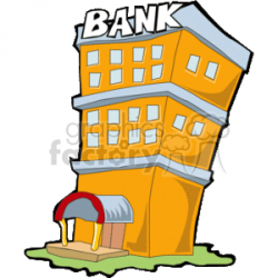 Cartoon bank clipart. Royalty-free clipart # 134356