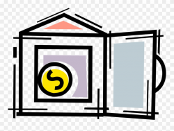 Vector Illustration Of Financial Institution Bank Vault ...