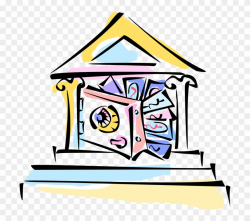 Vector Illustration Of Financial Bank Institution With ...