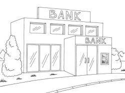 Bank clipart black and white 3 » Clipart Station