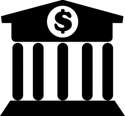 Download Free png Bank building Icon generic monochrome ...