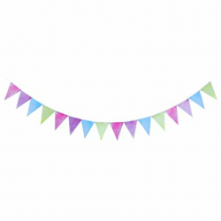 Amazon.com: WERNNSAI Pastel Banner - Colorful Party Supplies Pennant ...