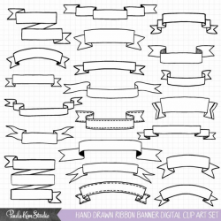 Pin by berfu on Hand Drawings | Banner clip art, Banner drawing, How ...