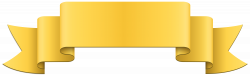 Banner Yellow Clip Art PNG Image | Gallery Yopriceville - High ...