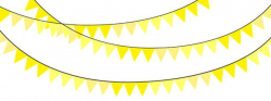 yellow Banners clipart pennant clip art birthday sumanjay jpg ...
