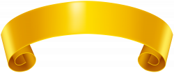 Yellow Banner Clip Art PNG Image | Gallery Yopriceville - High ...