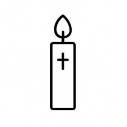 Baptism candle lineart - theivrgroup.org 2019