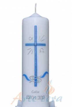 Christening candle Light blue | Clipart Panda - Free Clipart ...