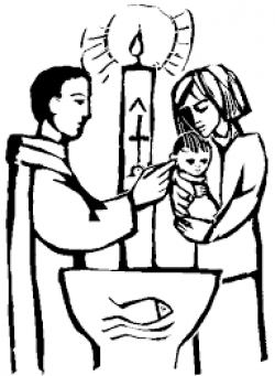 Image result for infant baptism clipart black and white ...