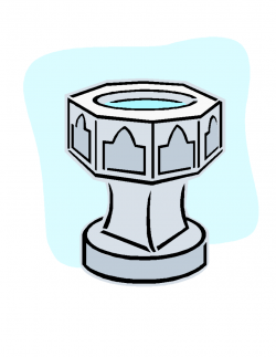 Free Clipart Baptismal Font