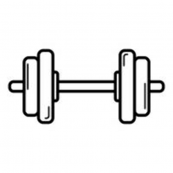 Barbell clipart black and white, Barbell black and white ...