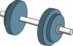 Dumbbell Blue Clipart #1 | No equipment workout, Clip art, Blue