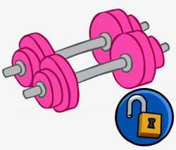 Dumbbells Clipart Cute - Pink Weights Clipart PNG Image ...
