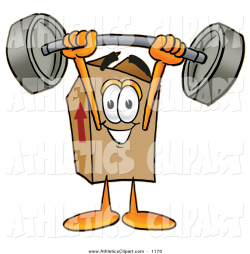 Clip Art of a - Royalty FreeStrong Cardboard Box Mascot ...