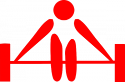 Barbell red clip art at vector clip art - ClipartBarn