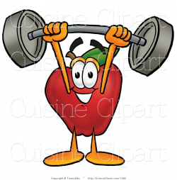 Cuisine Clipart of an Athletic Nutritious Red Apple ...