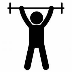 Funny Barbell Clipart Badge Silhouette - Clipart1001 - Free ...