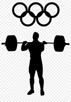 Fitness Cartoon clipart - Barbell, Exercise, Silhouette ...