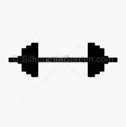 Dumbbell Clipart Barbell - Barbell Silhouette #954305 - Free ...